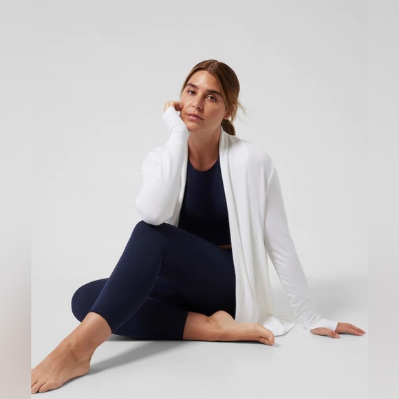 Athleta Pranayama Wrap in Bright White - Medium Petite - Picture 7 of 11